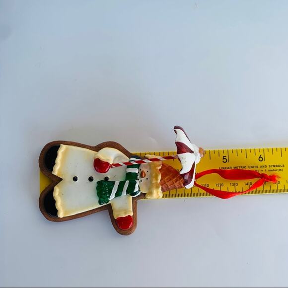 Vintage Snowman Cookie Christmas Tree Ornament - Picture 5 of 5